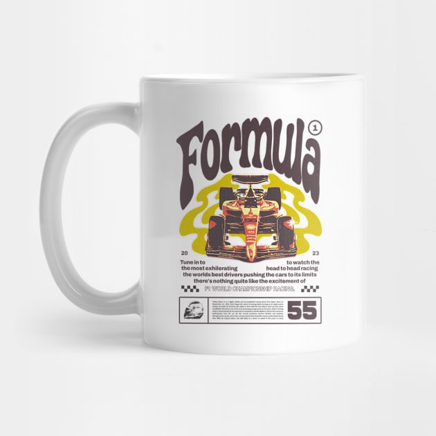 Vintage F1 Groovy Graphic by Abaan